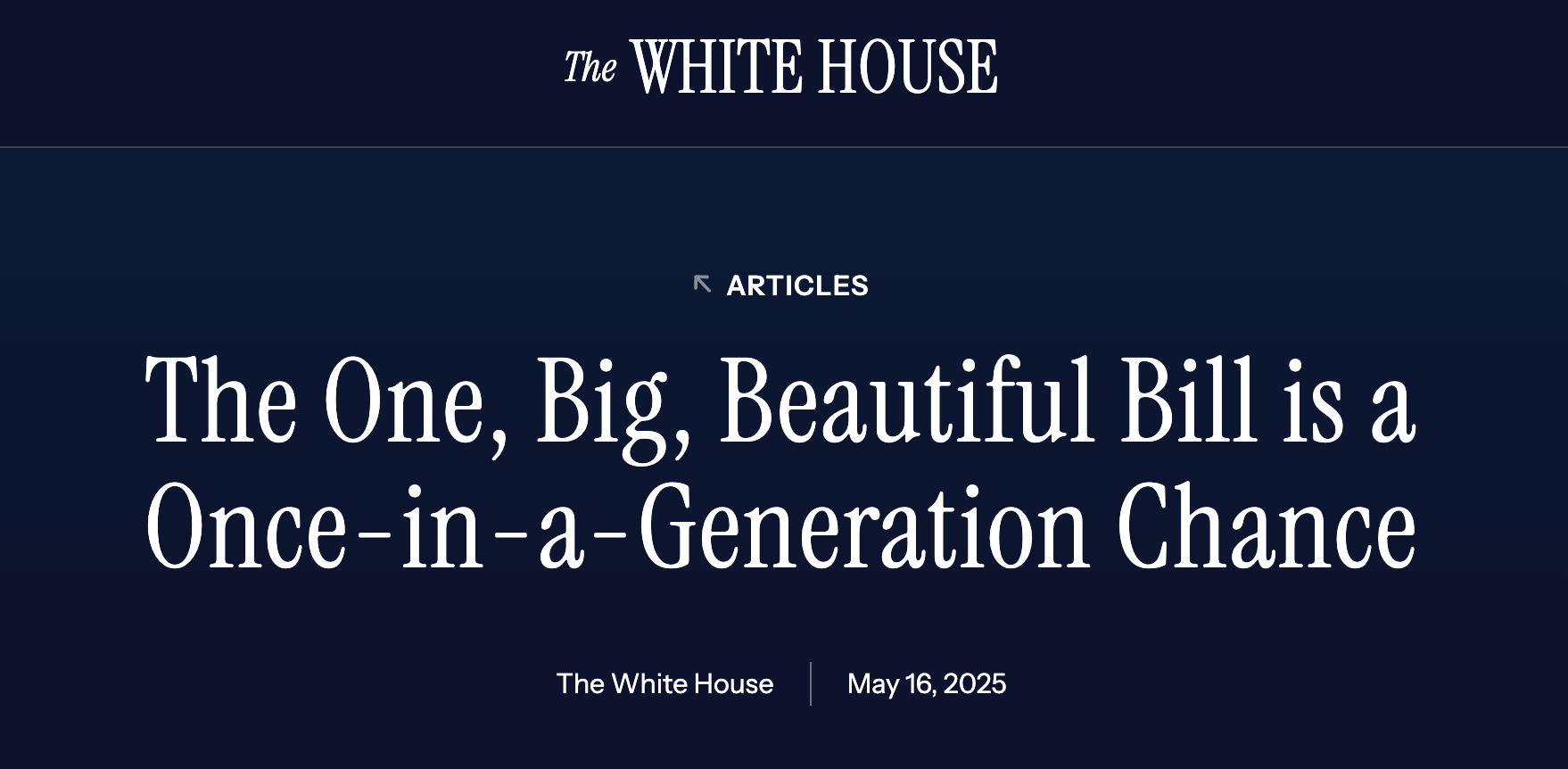 详解川普“大而美税改法案” ：中产红包？利好地产？绿卡特权？