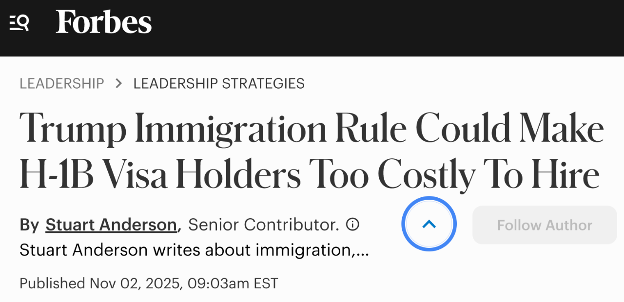 重磅突发！H-1B薪资门槛将暴涨，美国劳工部新方案比10万收费更具杀伤力！